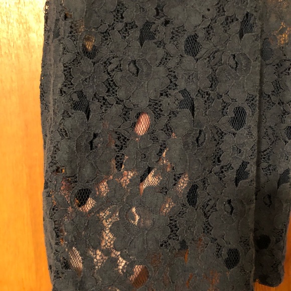 Sheer Lace Tank Top Navy Blue Size XS - Picture 4 of 5